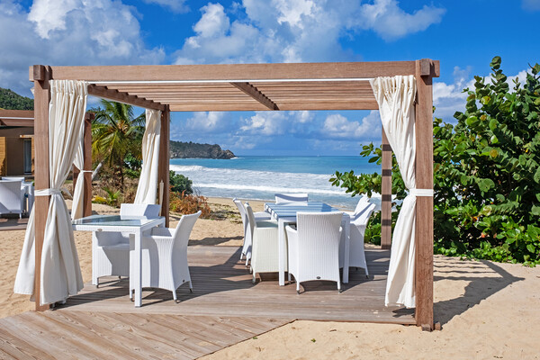 Dining in the Caribbean Picture Board by Arterra 