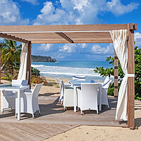 Buy canvas prints of Dining in the Caribbean by Arterra 