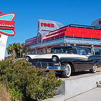 Buy canvas prints of Sunliner Diner at Gulf Shores, Alabama by Arterra 