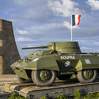 Buy canvas prints of Leclerc Monument and M8 Greyhound by Arterra 