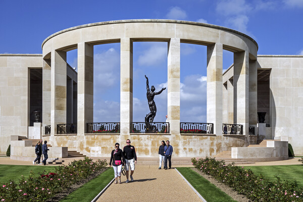 Normandy American Cemetery and Memorial, Omaha Beach Picture Board by Arterra 