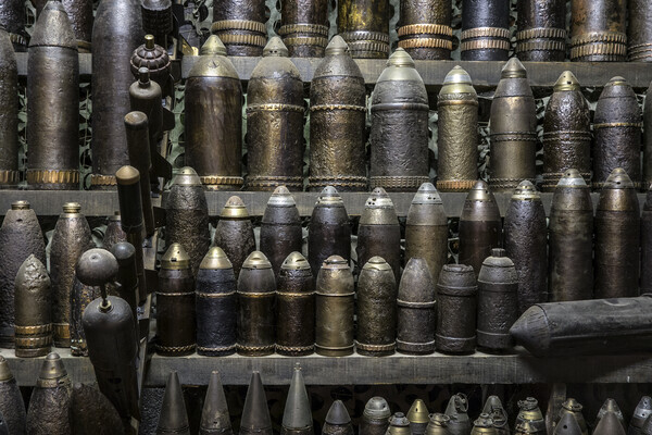 World War One Artillery Ammunition Picture Board by Arterra 