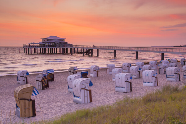 Beach Chairs at the Baltic Sea Picture Board by Arterra 
