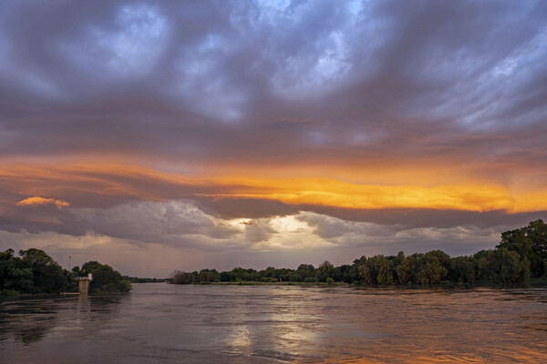 Orange River at Sunset Picture Board by Arterra 