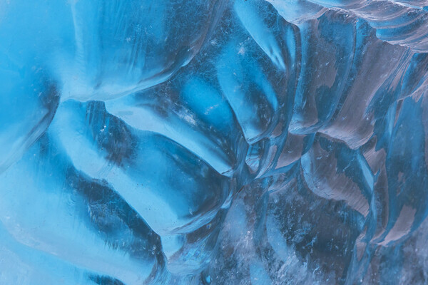 Blue Glacier Ice Abstract Picture Board by Arterra 