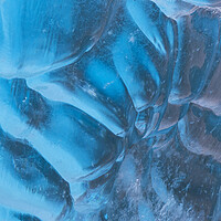 Buy canvas prints of Blue Glacier Ice Abstract by Arterra 