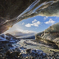 Buy canvas prints of Crystal Ice Cave, Iceland by Arterra 