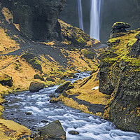 Buy canvas prints of Kvernufoss Waterfall, South Iceland by Arterra 