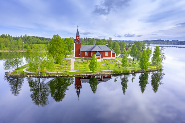 Rammens Church in Varmland, Sweden Picture Board by Arterra 