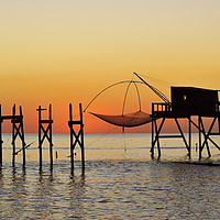 Buy canvas prints of Fishing Hut with Lift Net by Arterra 