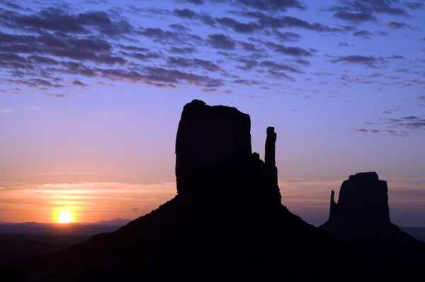The Mittens at Sunrise, Monument Valley Picture Board by Arterra 