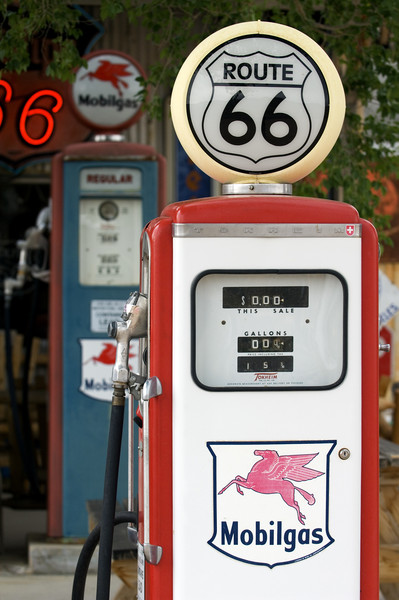 Petrol Station along Route 66 Picture Board by Arterra 