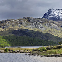 Buy canvas prints of Loch Maree and Slioch in the Scottish Highlands by Arterra 