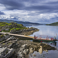 Buy canvas prints of Glenachulish turntable ferry boat by Arterra 