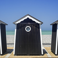 Buy canvas prints of Beach Huts in Normandy by Arterra 