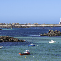 Buy canvas prints of Lighthouse Phare de l'Île Vierge, Brittany by Arterra 