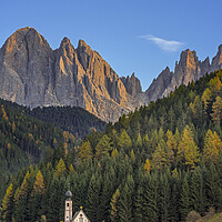Buy canvas prints of Val di Funes in Autumn, Dolomites by Arterra 