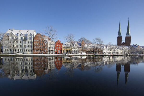 City Lübeck in Winter, Germany Picture Board by Arterra 