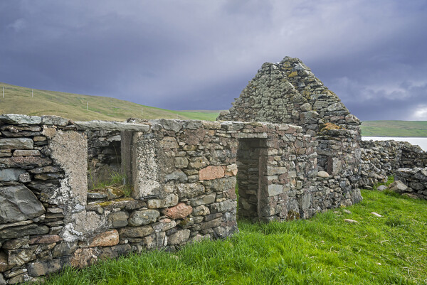 Ruined Croft in Shetland Picture Board by Arterra 