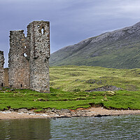 Buy canvas prints of Ardvreck Castle and Loch Assynt, Scotland by Arterra 