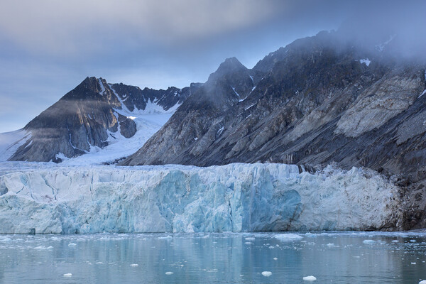 Waggonwaybreen Glacier in Albert I Land, Spitsbergen Picture Board by Arterra 