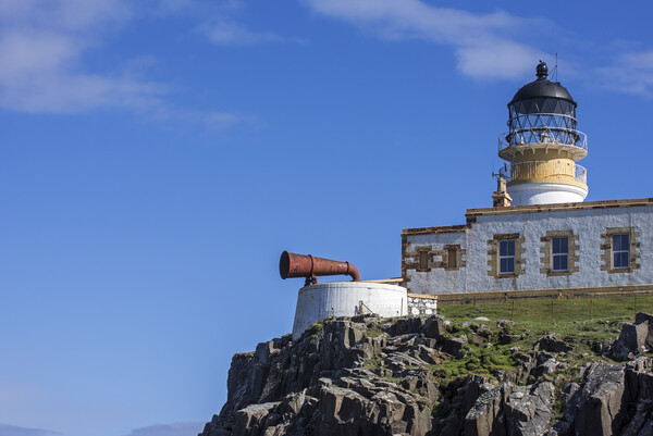Neist Point Lighthouse and Foghorn Picture Board by Arterra 