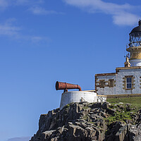 Buy canvas prints of Neist Point Lighthouse and Foghorn by Arterra 