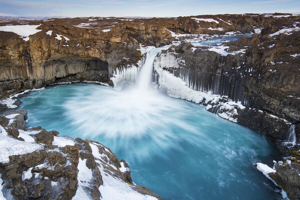 Aldeyjarfoss Waterfall in Iceland Picture Board by Arterra 