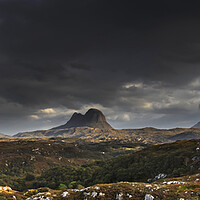 Buy canvas prints of Storm Clouds over Suilven, Scotland by Arterra 