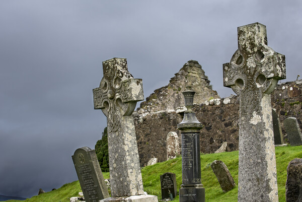 Graveyard of Cill Chriosd at Strathaird on the Isle of Skye, Scotland Picture Board by Arterra 