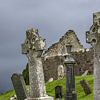 Buy canvas prints of Graveyard of Cill Chriosd at Strathaird on the Isle of Skye, Scotland by Arterra 