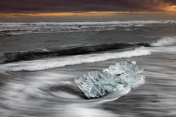 Ice on Iceland Beach  Picture Board by Arterra 