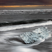 Buy canvas prints of Ice on Iceland Beach  by Arterra 