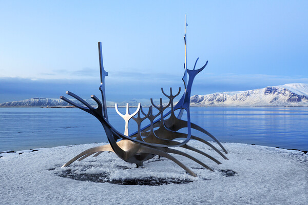 The Solfar in Winter, Iceland Picture Board by Arterra 