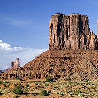 Buy canvas prints of The Mittens in Monument Valley, Arizona by Arterra 