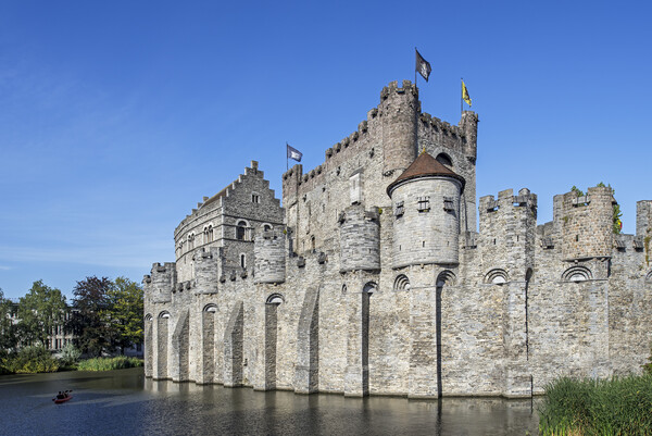 Castle of the Counts in the City Ghent, Belgium Picture Board by Arterra 