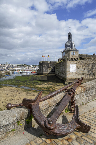 Old Anchor at Concarneau in Finistère, Brittany, France Picture Board by Arterra 