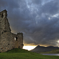 Buy canvas prints of Ardvreck Castle at Sunset, Scotland by Arterra 