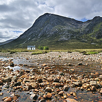 Buy canvas prints of Lagangarbh Hut in Glen Coe, Scotland by Arterra 