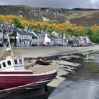 Buy canvas prints of Fishing Boat in the Ullapool Harbour, Scotland by Arterra 