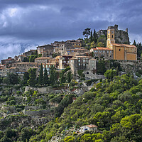 Buy canvas prints of The Old Town Èze-Village at the Côte d'Azur, Franc by Arterra 