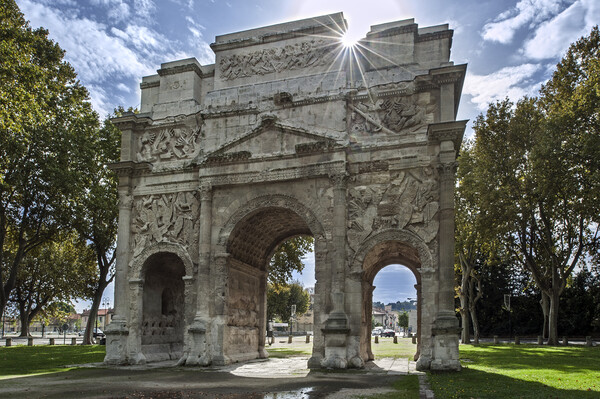 Roman Triumphal Arch of Orange in the Vaucluse, France Picture Board by Arterra 