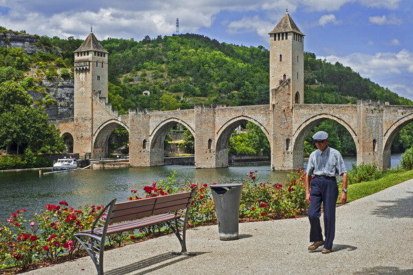 Pont Valentré at Cahors, France Picture Board by Arterra 