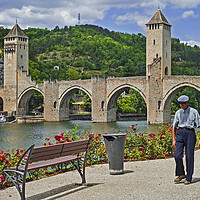 Buy canvas prints of Pont Valentré at Cahors, France by Arterra 