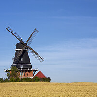 Buy canvas prints of Krageholm Windmill by Arterra 