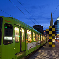 Buy canvas prints of Tram at Steintorplatz in Hannover by Arterra 