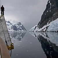 Buy canvas prints of Sailing through the Lemaire Channel / Kodak Gap, Antarctica by Arterra 