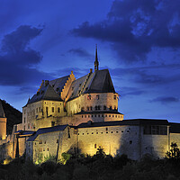 Buy canvas prints of Vianden Castle, Luxembourg by Arterra 
