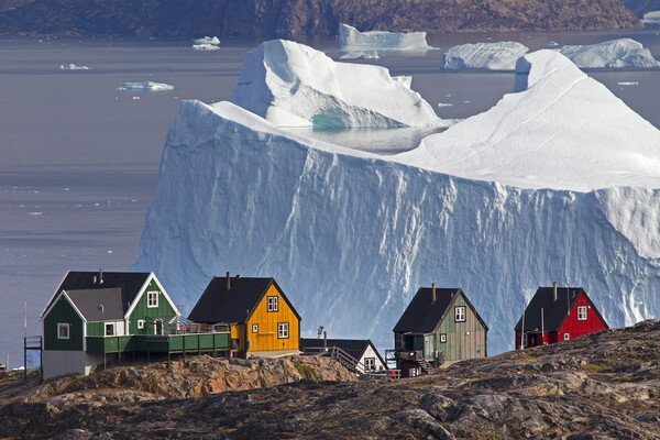 Uummannaq Village, Greenland Picture Board by Arterra 