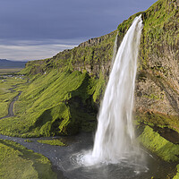 Buy canvas prints of Seljalandsfoss Waterfall in Summer, Iceland by Arterra 